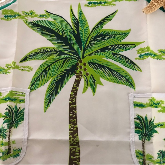 $10 Sale! NWT Last one! Vintage Style Palm Tree APRON - Picture 3 of 4